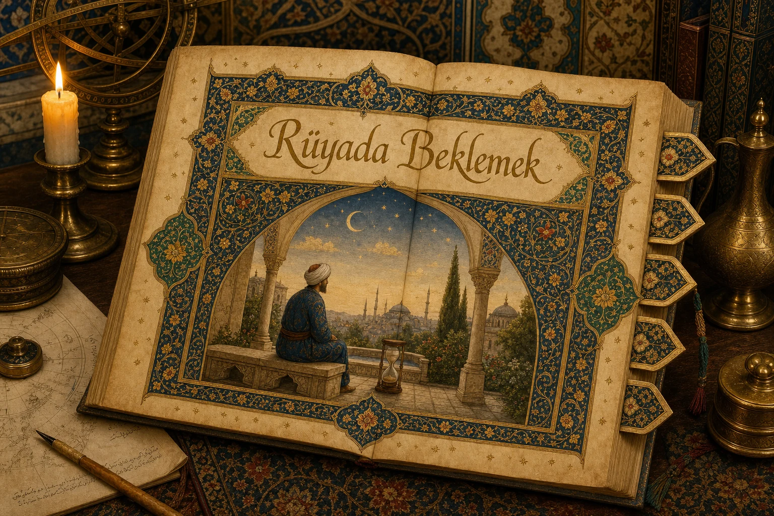 Rüyada Beklemek — Osmanlı yıldızname estetiğinde tezhipli minyatür kapak