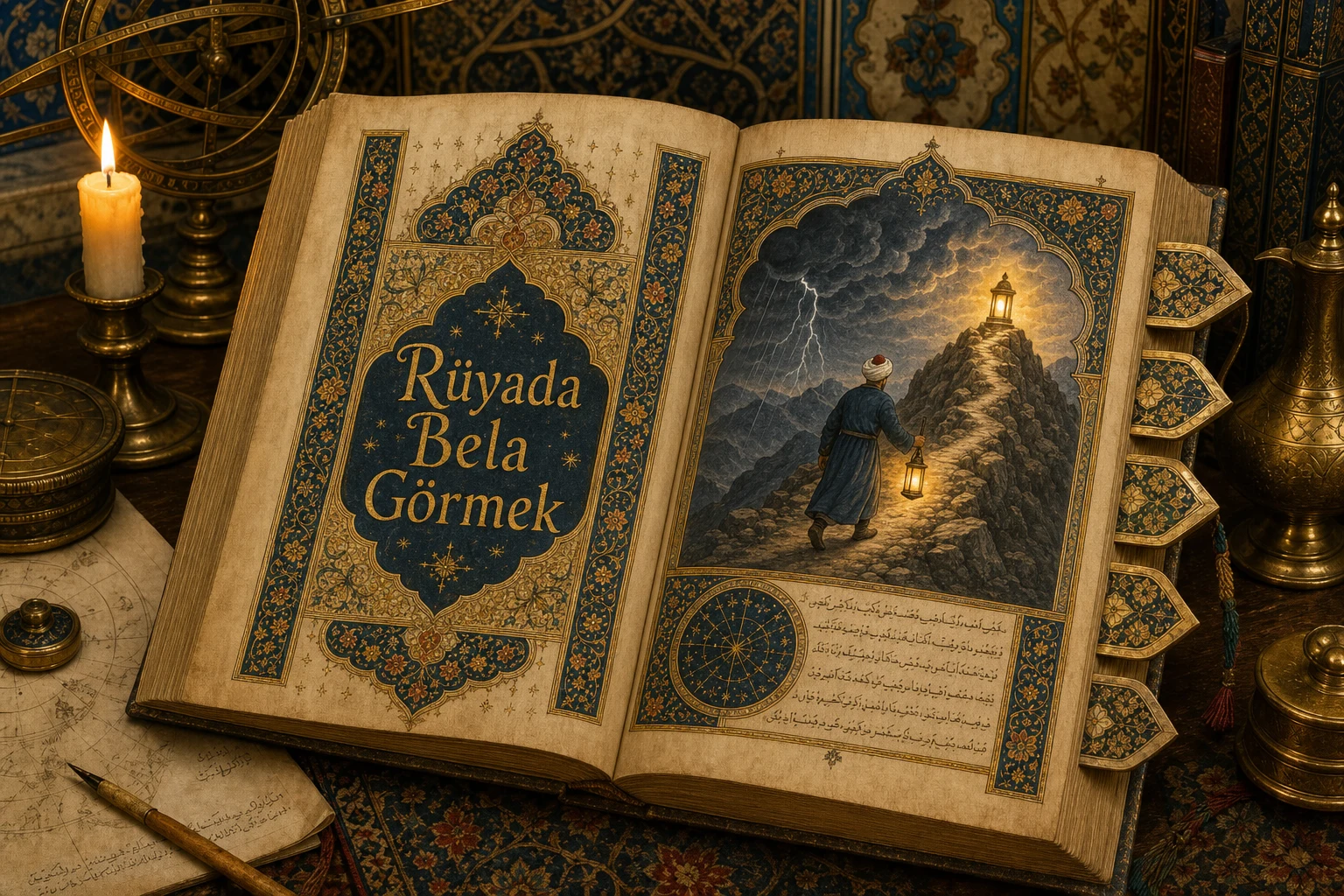 Rüyada Bela Görmek — Osmanlı yıldızname estetiğinde tezhipli minyatür kapak