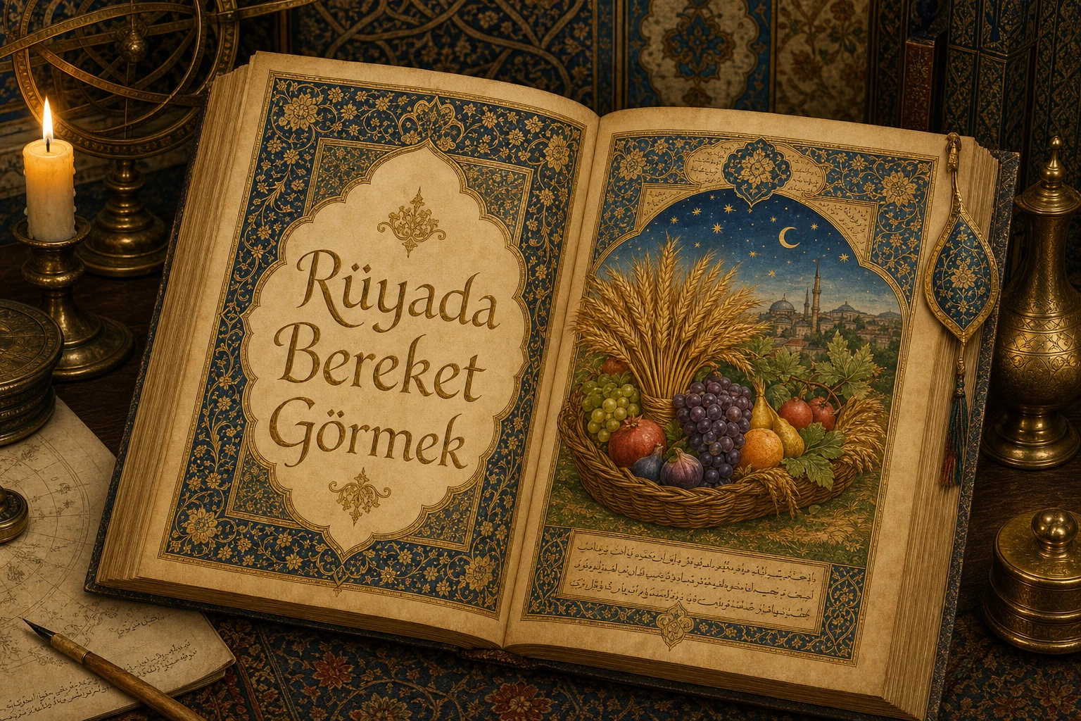 Rüyada Bereket Görmek — Osmanlı yıldızname estetiğinde tezhipli minyatür kapak