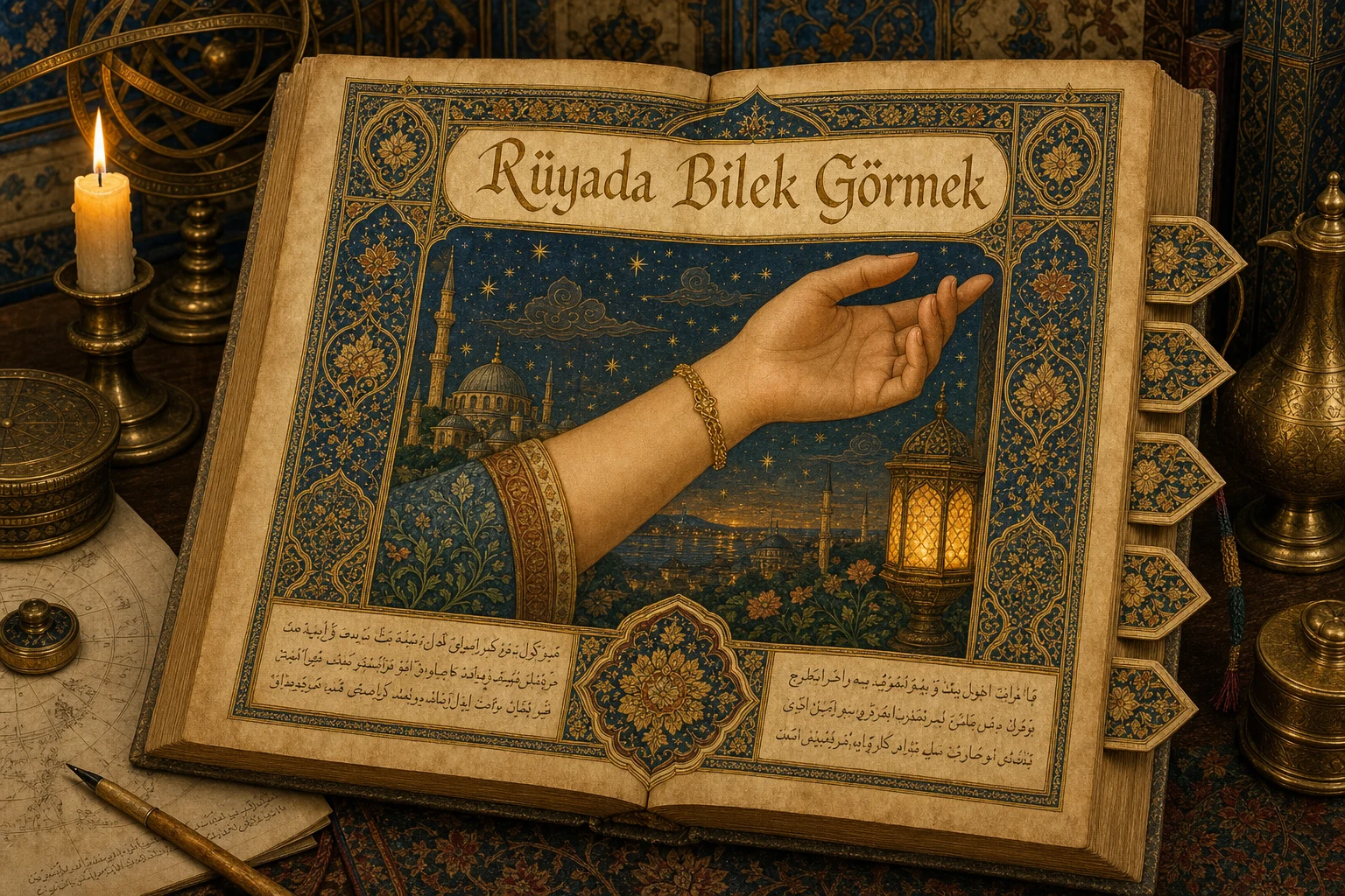 Rüyada Bilek Görmek — Osmanlı yıldızname estetiğinde tezhipli minyatür kapak