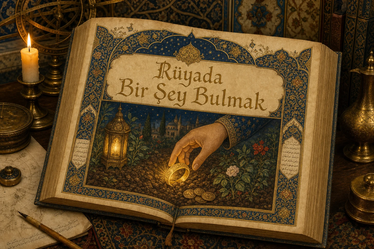 Rüyada Bir Şey Bulmak — Osmanlı yıldızname estetiğinde tezhipli minyatür kapak