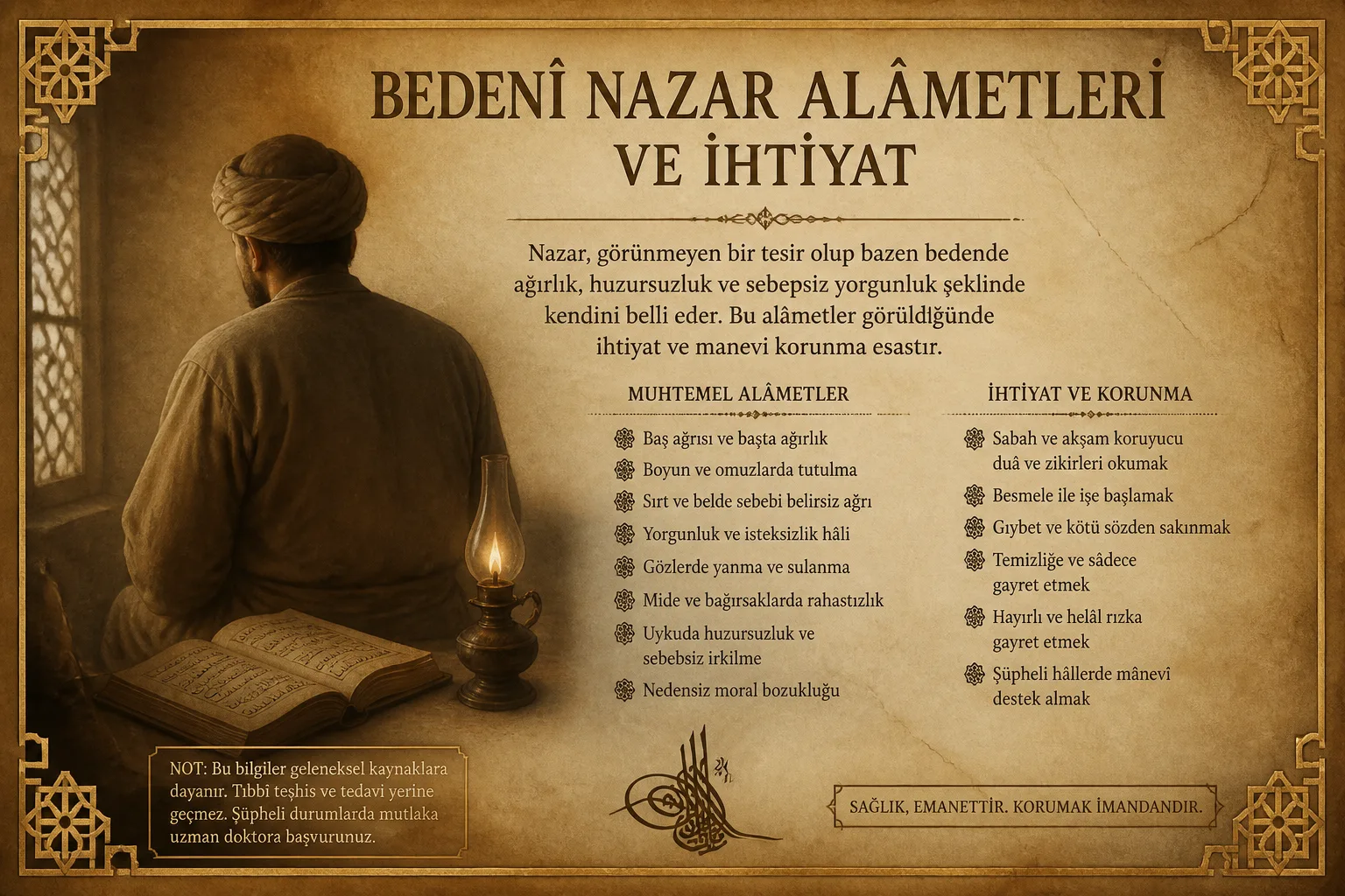 Vücutta Nazar Belirtileri