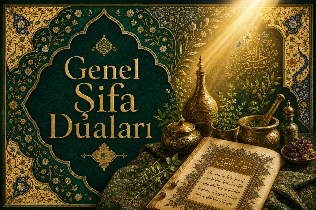 Genel Şifa Duaları — Osmanlı tezhipli rukye kapak görseli