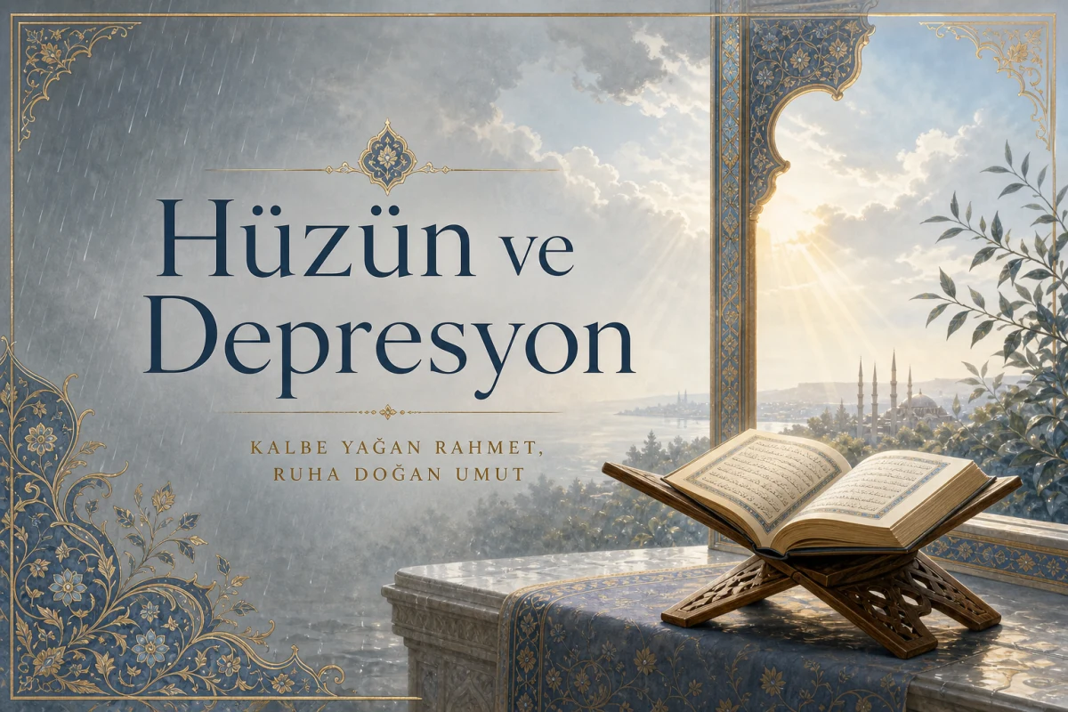 Hüzün ve Karamsarlık — Osmanlı tezhipli rukye kapak görseli