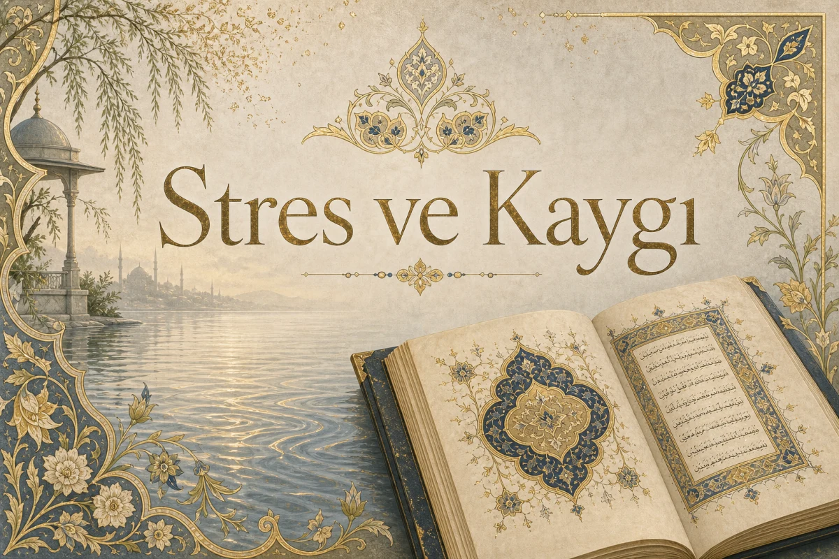 Stres, Kaygı ve Sıkıntı — Osmanlı tezhipli rukye kapak görseli